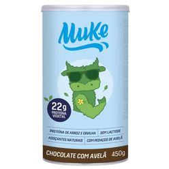 Proteína de Arroz e Ervilha +MU Muke Chocolate com Avelã sem Lactose 450g