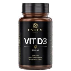 Vitamina ESSENTIAL Vit D3 2000UI com 120 Cápsulas