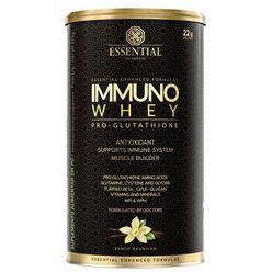 Immuno Whey ESSENTIAL Nutrition Pro-Glutathione Baunilha Sem Glúten 375g