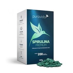 Suplemento alimentar Puravida Spirulina Premium 200 tablets