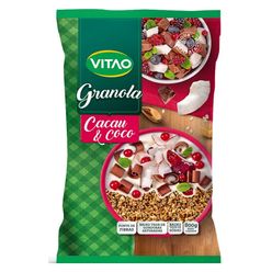 Granola VITÃO Tradicional Cacau e Coco Pacote 800g