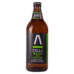 Cerveja Brasileira Barco Thai Weiss Com Gengibre 600ml