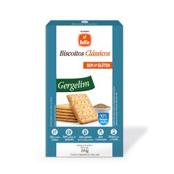 Biscoito BELFAR Clássicos Gergelim sem Glúten e sem Lactose 104g