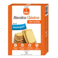 Biscoito BELFAR Clássicos Amanteigado sem Glúten e sem Lactose 86g