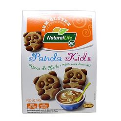 Biscoito NATURAL LIFE Panda Kids Doce de Leite Sem Glúten e Lactose 100g