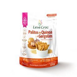 Palitos LEVE CROC de Quinoa e Gergelim Vegano sem Glúten 120g