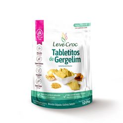 Biscoito LEVE CROC Tabletitos de Gergelim sem Glúten,sem Soja e Vegano 120g