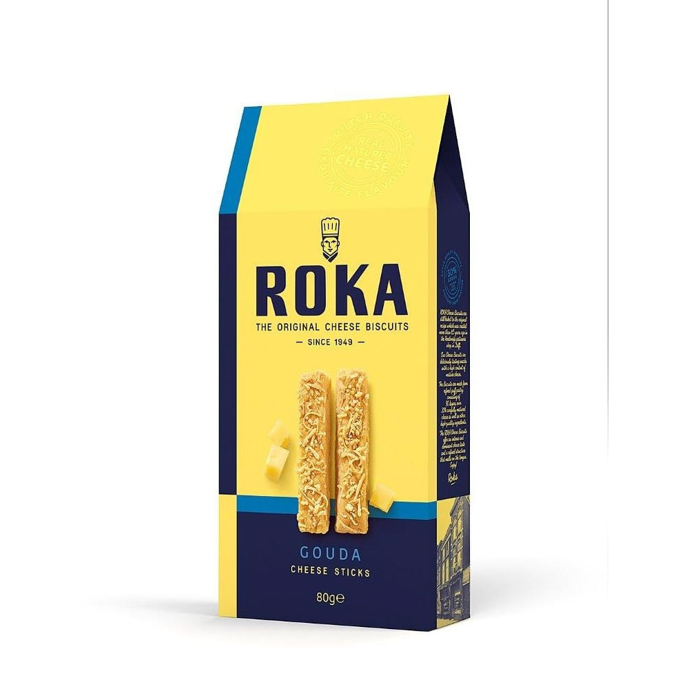 Biscoito ROKA Queijo Gouda 70g - Angeloni Supermercado