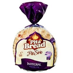 Pão Sírio Pita Bread Integral  Com 6 Unidades 320g