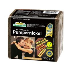 Pão De Centeio Mestemacher Integral Pumpernicke Vegano 500g