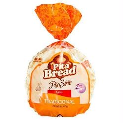 Pão Sírio Pita Bread Médio  Com 6 Unidades 320g