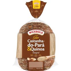 Pão Grão Sabor WICKBOLD Castanha do Pará, Quinoa 450g