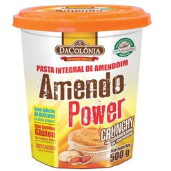 Pasta de Amendoim DA COLÔNIA Integral Crunchy 500G