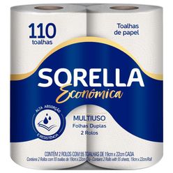 Toalha De Papel Sorella Com 2 Unidades