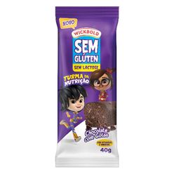 Mini Bolo Wickbold Chocolate Com Gotas Sem Glúten, Sem Lactose 40g