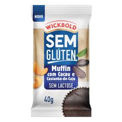 Muffin Wickbold Cacau E Castanha De Caju Sem Glúten, Sem Lactose 40g