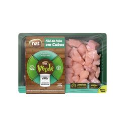 Filé de Peito de Frango NAT VERDE Cubos Resfriado 600g