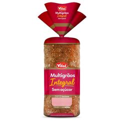 Pão Vital Integral Multigrãos Sem Açúcar E Zero Lactose 400g