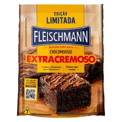 Mistura Para Bolo Fleischmann Extracremoso Chocomousse 390g Edição Limitada