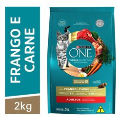 Alimento Para Gatos Purina One Visible Nutrition Frango E Carne Para Filhotes 2kg