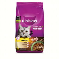 Alimento Whiskas Para Gatos Melhor Por Natureza Frango 900g