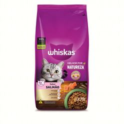 Alimento Para Gatos Whiskas Salmão Melhor Por Natureza 2.7kg