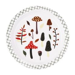 Prato A\BABY 21.5cm Melamina Mushroom