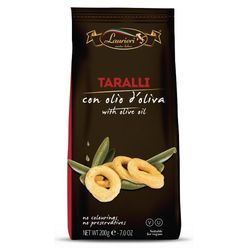 Taralli Laurieri Tradicional Italiano Com Azeite De Oliva Pacote 200g