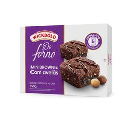 Minibrownie WICKBOLD do Forno com Avelãs com 5 Unidades de 30g cada 150g