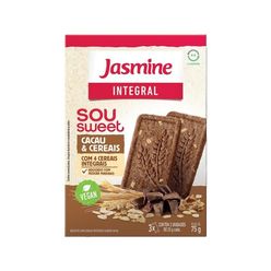 Biscoito JASMINE Integral Sou Sweet Cacau e Cereais Vegano 75g