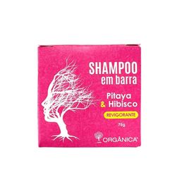 Shampoo em Barra ORGÂNICA Revigorante Pitaya e Hibisco 75g