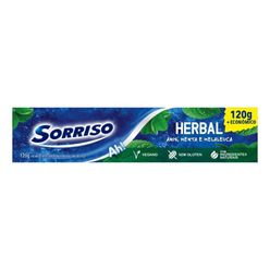 Creme Dental SORRISO Herbal Anis,Menta e Malaleuca 120g + Econômico