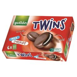 Biscoito GULLON Twins com Cobertura de Chocolate ao Leite 252g