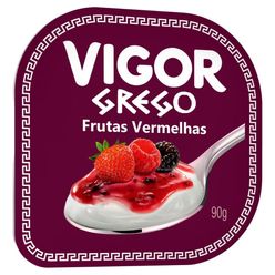 Iogurte VIGOR Grego Frutas Vermelhas Pt 90g