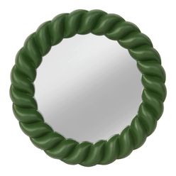 Espelho com Moldura Madeira Verde - A/CASA
