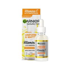 Sérum Booster GARNIER Skin Active Uniform & Matte Vitamina C 15ml