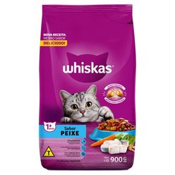 Ração WHISKAS para Gatos Peixe Pacote 900g