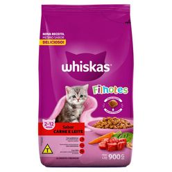 Ração WHISKAS para Gatos Filhotes Carne Pacote 900g