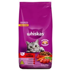 Ração WHISKAS para Gatos Carne Pacote 2.7Kg