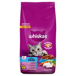 Ração WHISKAS para Gatos Peixe Pacote 2.7Kg