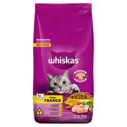 Ração WHISKAS para Gatos Frango Pacote 2.7Kg