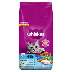 Ração WHISKAS para Gatos Castrados Peixe Pacote 2.7Kg