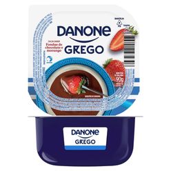 Iogurte DANONE Grego Fondue de Chocolate e Morango 90g