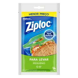 Sacos Herméticos Ziploc para Levar Pequeno com 14 unidades