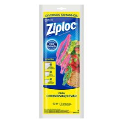 Sacos Herméticos Ziploc Mix para Conservar e Levar com 9 unidades