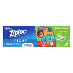 Saco Hermético ZIPLOC com 25 Unidades Pixar