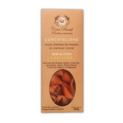 Massa Conchiglione CERES BRASIL Produtos Artesanais de Farinha de Lentilha e Ovos Low Carb sem Glúten 200g