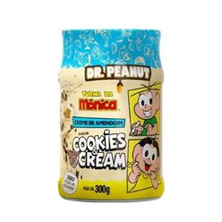 Creme de Amendoim DR.PEANUT Turma da Mônica Cookies&Cream Zero Adição de Açucares 300g