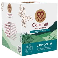 Café 3 CORAÇÕES Gourmet Matas de Minas Drip Coffee com 10 sachês de 10g cada