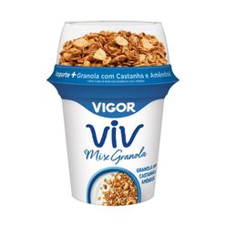 Iogurte VIGOR Mix Granola com Castanha e Amêndoa 140g